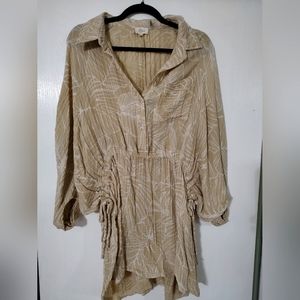 Elan Dress. Size medium. Adjustable drawstring waistband. Brand New without Tags